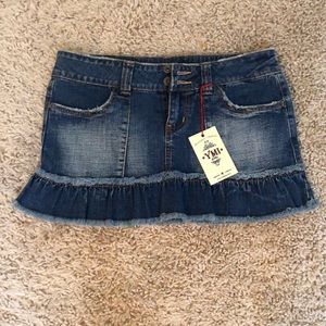 NWT Denim Mini Skirt